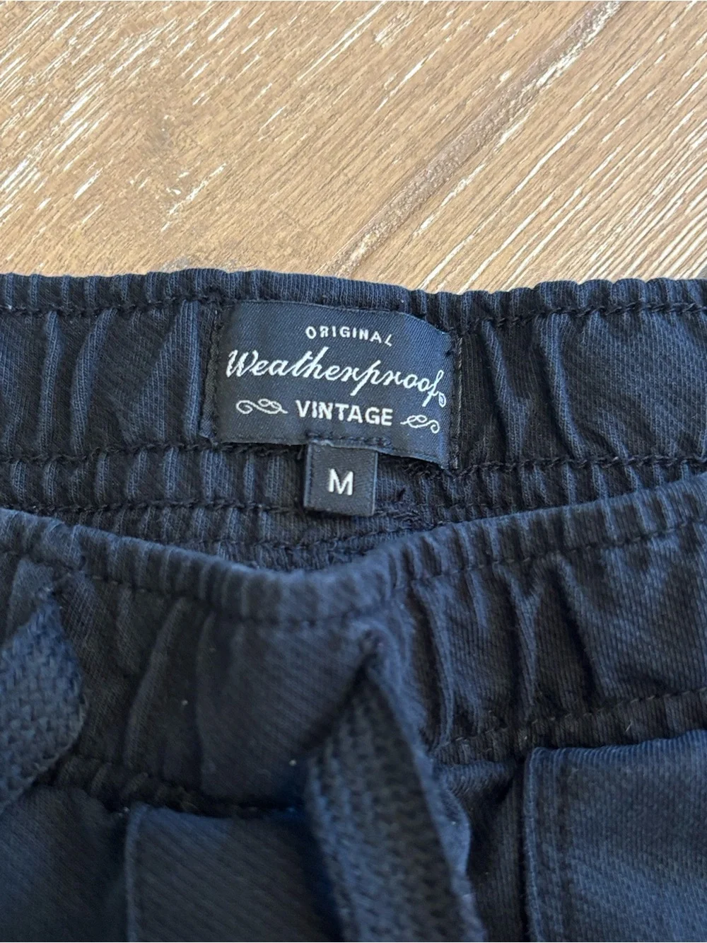 Weatherproof Vintage Black Drawstring Jogger Pants Men’s Medium